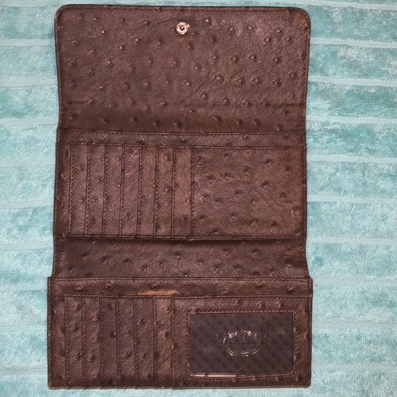 Women’s (GUESS) dark brown wallet - Picture 2 of 4